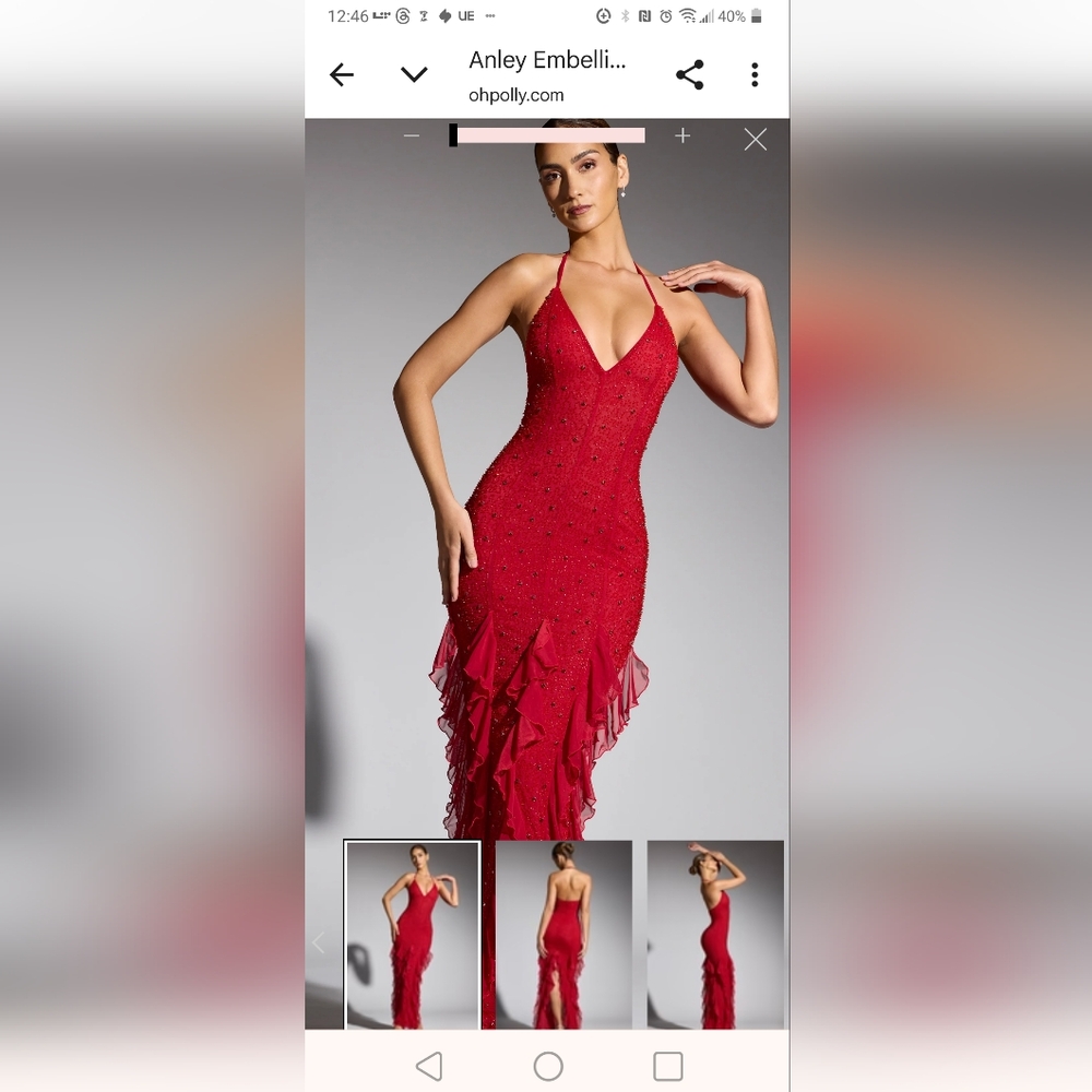 Princess Polly Anley Halter Gown